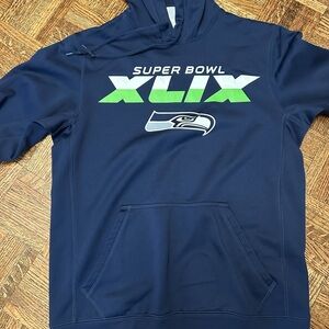 Nike Seattle Seahawks Super Bowl Therma-Fit Hoodie size small